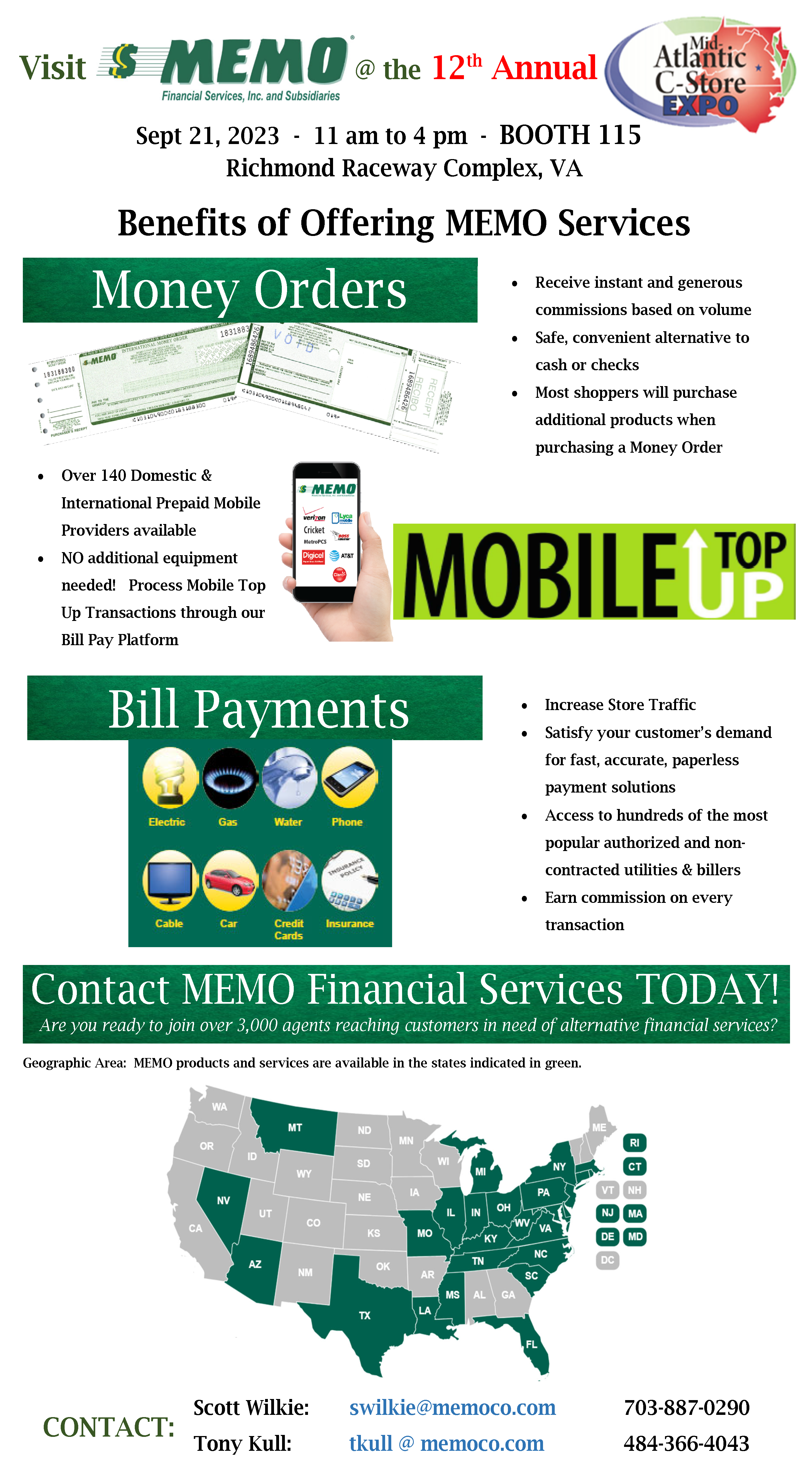 MEMO Trifecta Flyer - Mid Atlantic C-Store Expo 2023